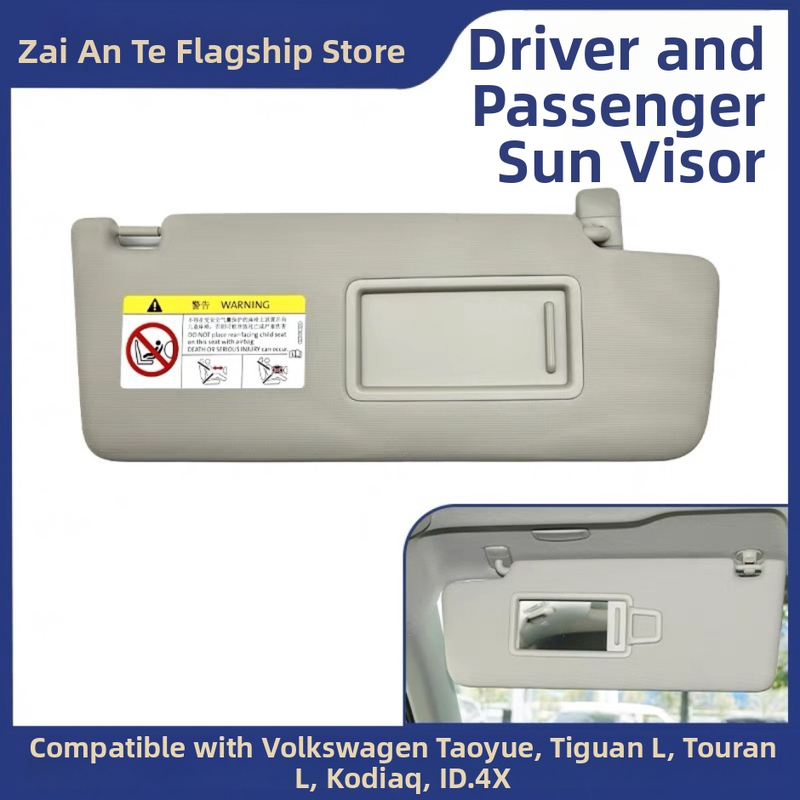 Panel tieniaceho zrkadla pre kozmetické zrkadlo v slnečnom vizére, kompatibilný s VW Tayron, Tiguan L, Touran L, Kodiaq a ID.4X