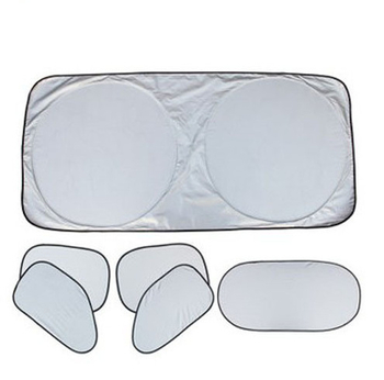 6-dijelni PVC set za sunčevu zaštitu automobila, teleskopska montaža, univerzalni prozori vozila