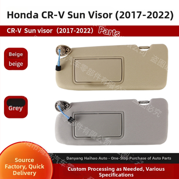 Слънчев сенник за Honda CR-V (2017–2023), плат, монтаж със snap-in, еднотонен модел, възможност за печат на лого