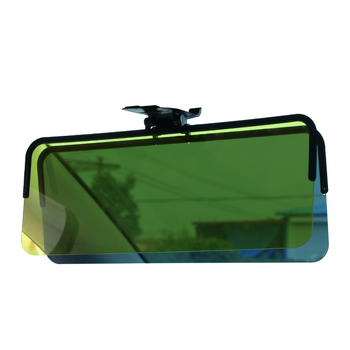 Автомобилен слънцезащитен визьор за прозорец, ден/нощ двойна употреба, антизаслепяване, монтаж с вакуумна чашка, универсален, PVC