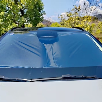 Слънцезащитно покривало за кола, покрит текстил, персонализирано лого, печат на лого, монтаж тип карта, общо приложение, узор: Brand LOGO