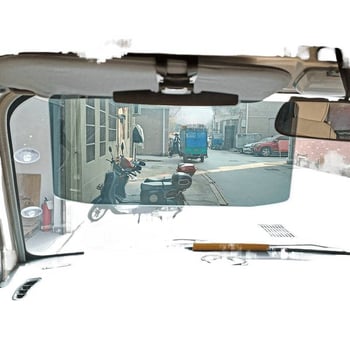 La nina Драйвер анти-отразителен слънчев визьор с телескопичен монтаж, ABS катарама + PMMA леща, универсална съвместимост, бизнес стил