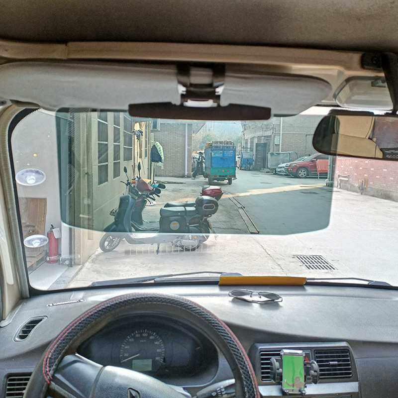 La nina Драйвер анти-отразителен слънчев визьор с телескопичен монтаж, ABS катарама + PMMA леща, универсална съвместимост, бизнес стил