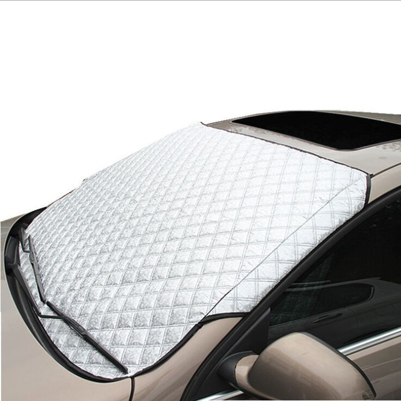 Zaštita prednjeg vjetrobranskog stakla automobila – zaštita od sunca i snijega, aluminijska folija, ugradnja karticom, karirani uzorak, za posebne modele