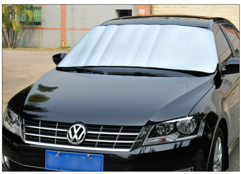 Parasolar auto pentru parbriz frontal cu izolație împotriva zăpezii și înghețului, potrivire universală, folie de aluminiu, montaj cu ventuze, imprimare logo și etichetă privată