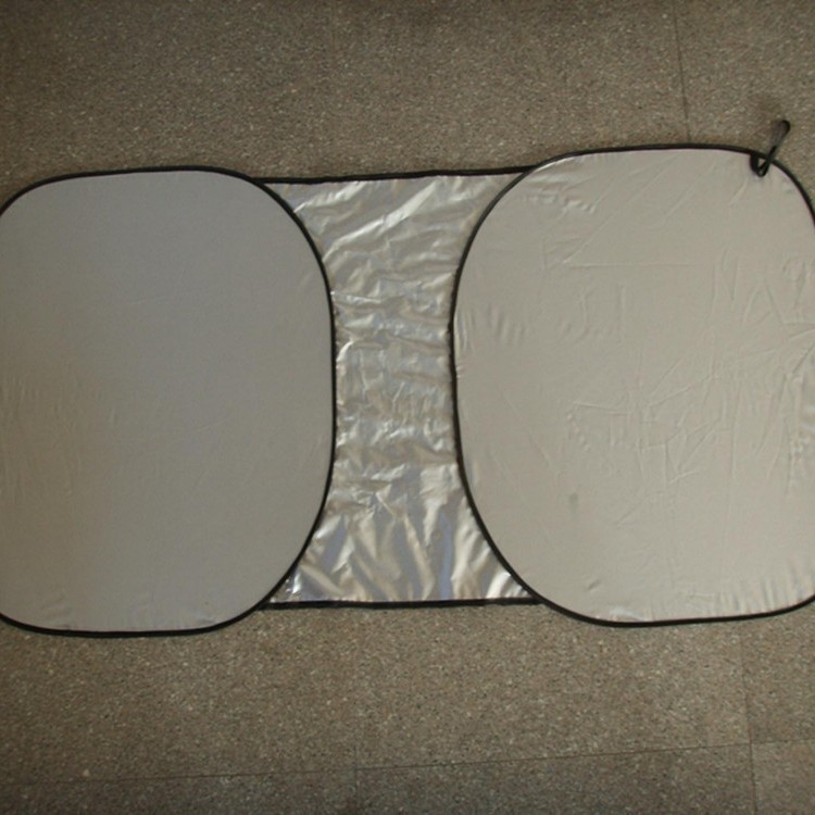 Auto suncobran za prednje staklo, teleskopska ugradnja, veliki kvadratni panel, materijal srebrna traka, univerzalna kompatibilnost, težina 0,18 kg