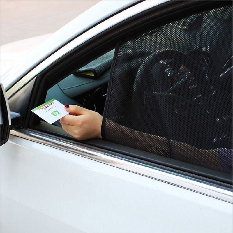 Автомобилен магнитен слънцезащитен мрежест щит за странични прозорци, полупрозрачен, 95gsm полиестерна мрежа, окачване тип, универсално приложение