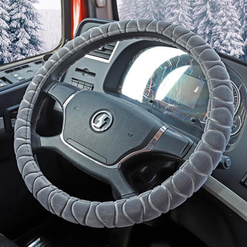 So Comfortable navlaka za volan, s flisom za zimu, minimalistički stil, umjetni pliš, univerzalna prilagodba