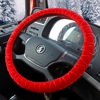 So Comfortable navlaka za volan, s flisom za zimu, minimalistički stil, umjetni pliš, univerzalna prilagodba