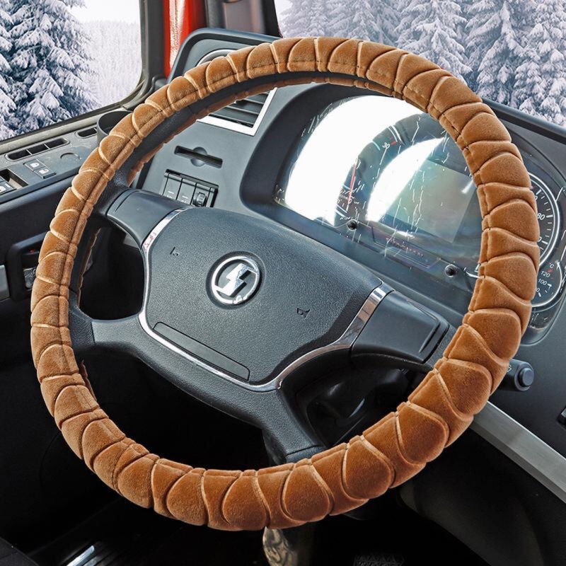 So Comfortable navlaka za volan, s flisom za zimu, minimalistički stil, umjetni pliš, univerzalna prilagodba