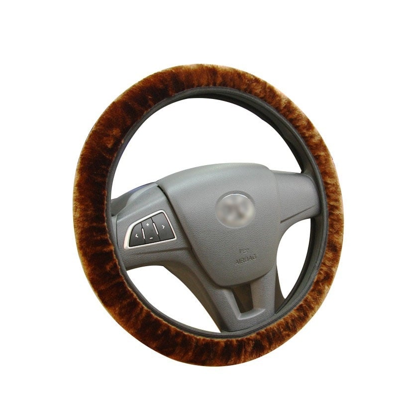 Navlaka za volan automobila – umjetni pliš, pliš stil, universalna montaža, za sve sezone