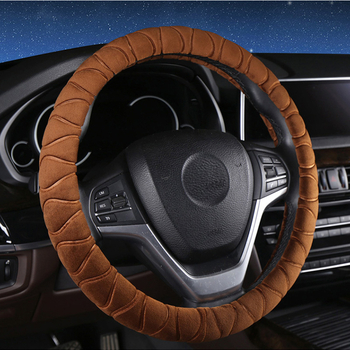 Plišano pokriće volana XF653 • Marka: Embossing • Materijal: pliš • Prilagodba: Da • Kompatibilnost: odgovara većini automobila