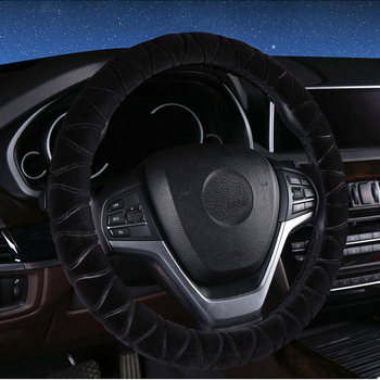 Plišano pokriće volana XF653 • Marka: Embossing • Materijal: pliš • Prilagodba: Da • Kompatibilnost: odgovara većini automobila