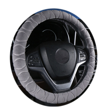 Plišano pokriće volana XF653 • Marka: Embossing • Materijal: pliš • Prilagodba: Da • Kompatibilnost: odgovara većini automobila