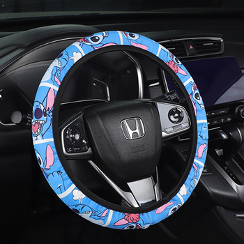 Rugalmas kormánykerék-huzat karikatúra dizájnnal, belső gyűrű nélkül, minden évszakban használható, felület ice silk.
