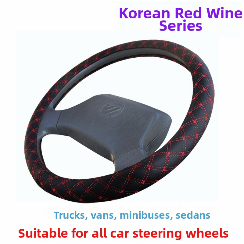 Kormánykerék huzat műbőr, kockás mintával, univerzális illeszkedés, csúszásmentes