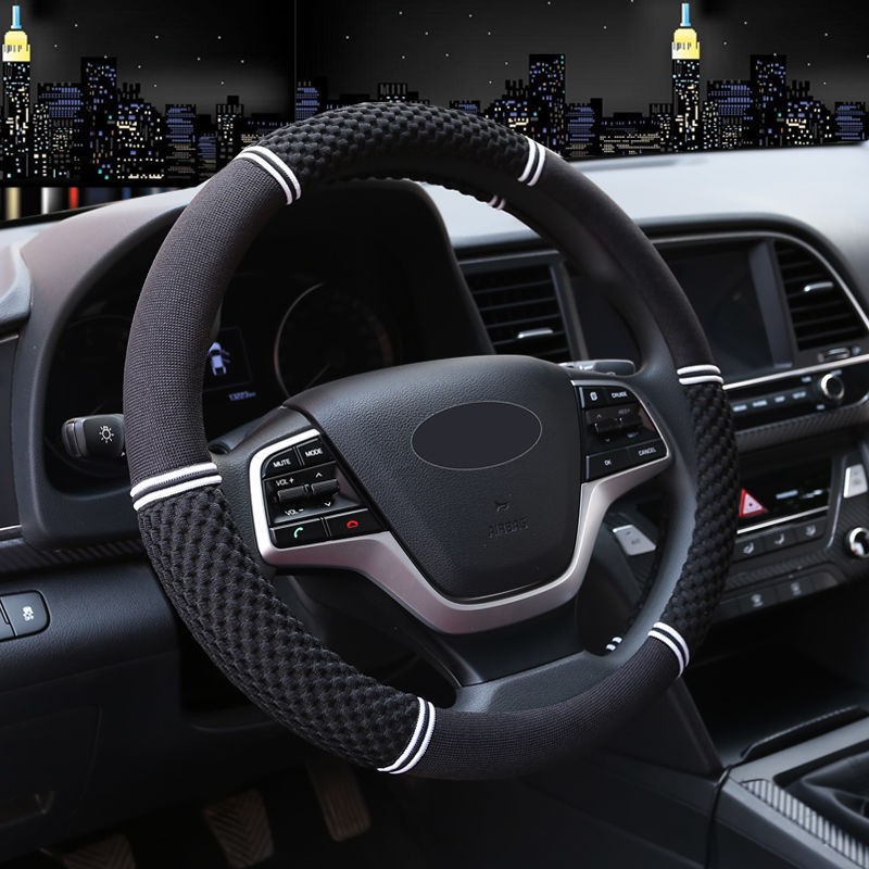 Ice Silk kormányvédő autóhoz – minden évszakra, izzadságfelszívó, csúszásmentes, kopásálló; kompatibilis az Aohan márkával; telepítés: kormányvédő burkolat