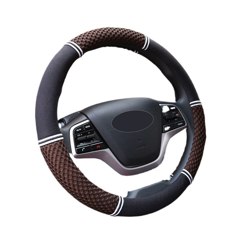 Ice Silk kormányvédő autóhoz – minden évszakra, izzadságfelszívó, csúszásmentes, kopásálló; kompatibilis az Aohan márkával; telepítés: kormányvédő burkolat