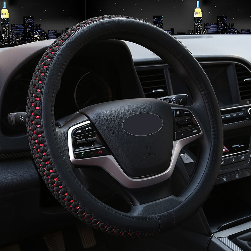 Ice Silk kormányvédő autóhoz – minden évszakra, izzadságfelszívó, csúszásmentes, kopásálló; kompatibilis az Aohan márkával; telepítés: kormányvédő burkolat