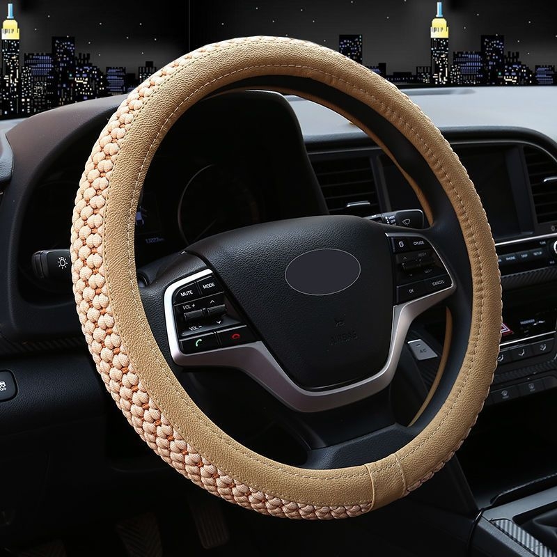 Ice Silk kormányvédő autóhoz – minden évszakra, izzadságfelszívó, csúszásmentes, kopásálló; kompatibilis az Aohan márkával; telepítés: kormányvédő burkolat