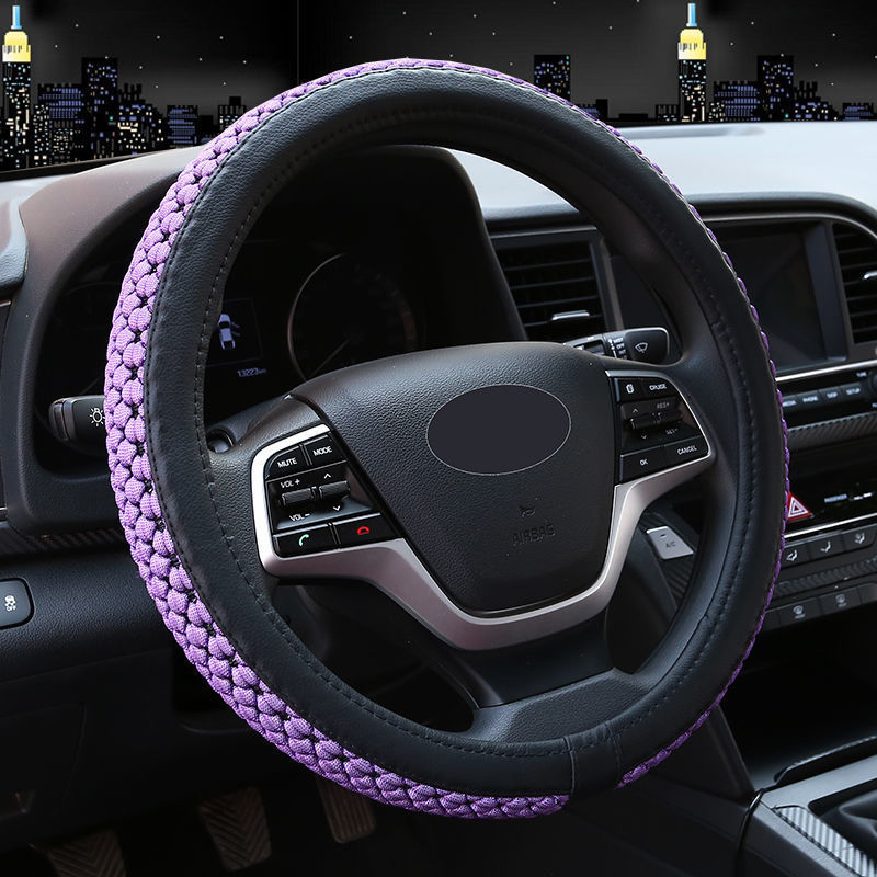 Ice Silk kormányvédő autóhoz – minden évszakra, izzadságfelszívó, csúszásmentes, kopásálló; kompatibilis az Aohan márkával; telepítés: kormányvédő burkolat