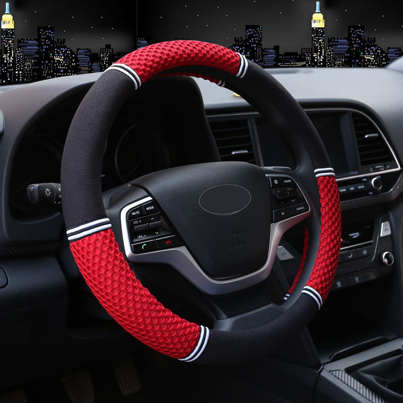 Ice Silk kormányvédő autóhoz – minden évszakra, izzadságfelszívó, csúszásmentes, kopásálló; kompatibilis az Aohan márkával; telepítés: kormányvédő burkolat