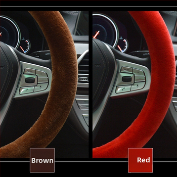 Kormánykerék borító mesterséges plüssel, téli használatra, univerzális rögzítés, minden autómárkához, testreszabható