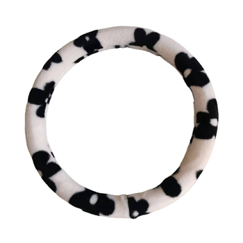 Kormánykerék huzat, mű plüssből, rajzfilm-stílus, téli, univerzális illeszkedés