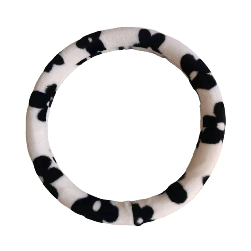 Kormánykerék huzat, mű plüssből, rajzfilm-stílus, téli, univerzális illeszkedés