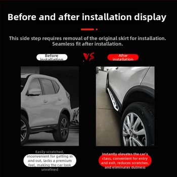 Plastový pedálový set pre Nissan Qashqai 2014-2021, bez osvetlenia