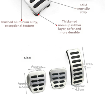 YANZIPAI Pedál plynu pre Bora Polo, protišmykový pedál pre vodiča