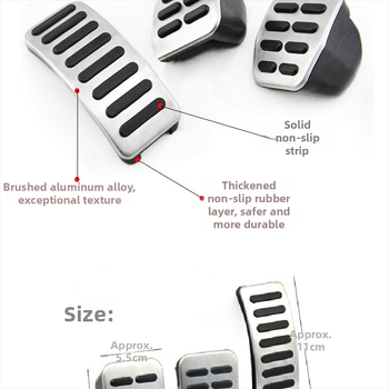 YANZIPAI Pedál plynu pre Bora Polo, protišmykový pedál pre vodiča