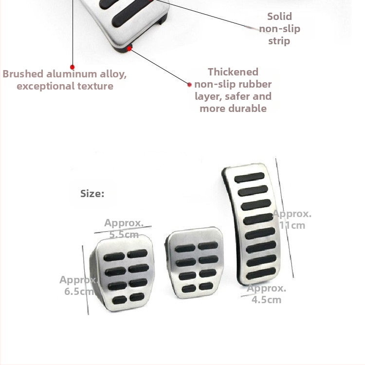 YANZIPAI Pedál plynu pre Bora Polo, protišmykový pedál pre vodiča
