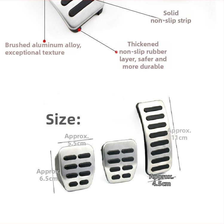 YANZIPAI Pedál plynu pre Bora Polo, protišmykový pedál pre vodiča