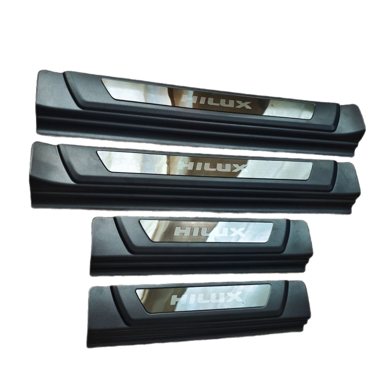 Praguri de ușă și stickere pentru pedalele de întâmpinare pentru Toyota Hilux Revo/Vigo (2015-2025), plastic, origine Zhejiang, personalizabile