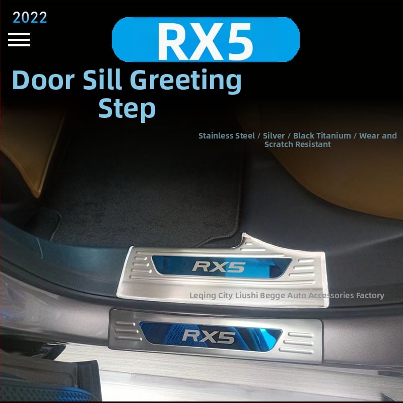 Nerezové ochranné prahy dverí a ochranná doska kufra pre Roewe RX5, tretia generácia, pre 22 variantov