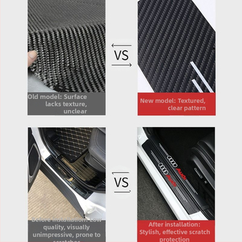 Automobilio slenksčio apsauga juosta, priešsusidūrimo juosta, odos efektas, dekoratyvinė juostelė (Prekės ženklas: Fannkou; Tipas: Priešsusidūrimo juosta; Forma: Kita)