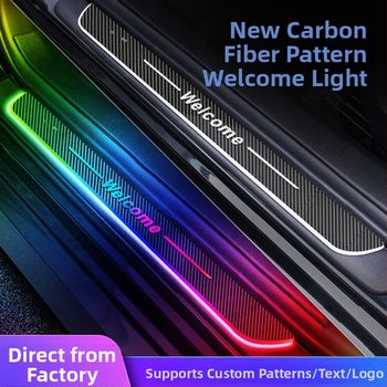 Automobilio slenksčio juosta • FCCEMC prekės ženklas • Patobulotas anglies pluošto medžiaga • Modelis: universalus sveikinimo stilius / pritaikytas logotipas • Produkto kodas: A101