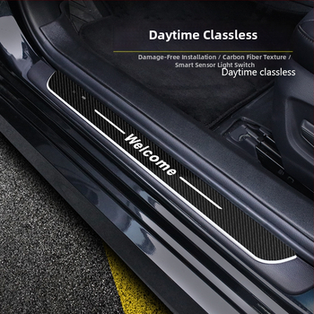 Automobilio slenksčio juosta • FCCEMC prekės ženklas • Patobulotas anglies pluošto medžiaga • Modelis: universalus sveikinimo stilius / pritaikytas logotipas • Produkto kodas: A101