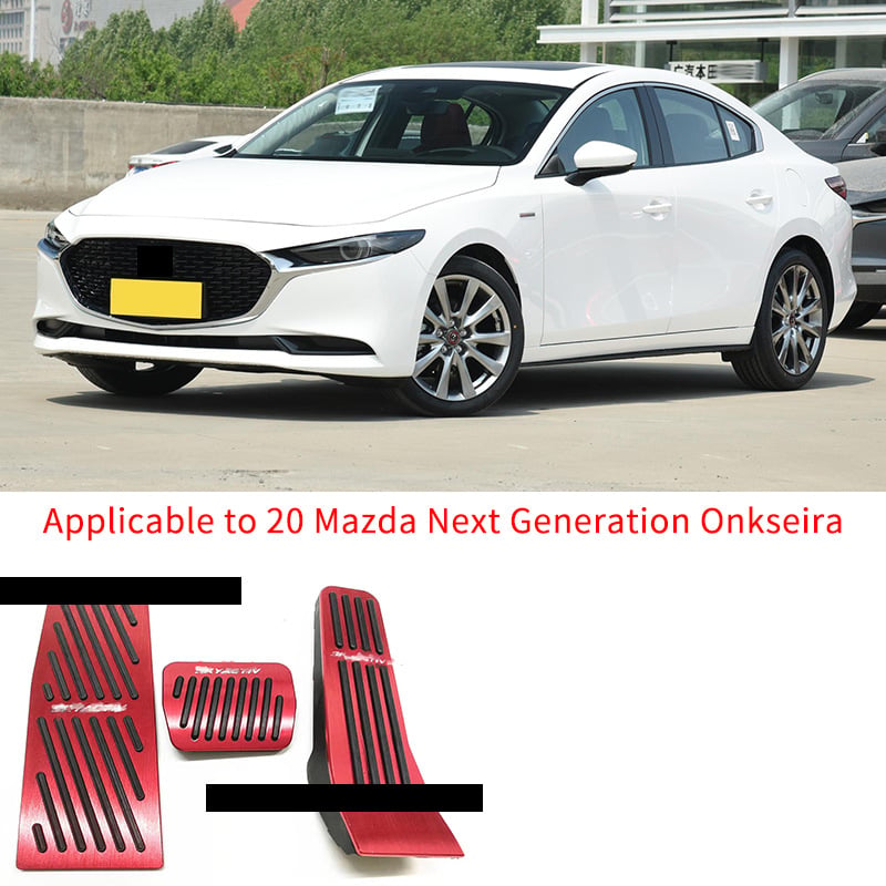 Set pedala unutarnjeg prostora od aluminijskog legura za Mazda Next-Generation Axela 2020 automatski – pedala gasa i kočnica, prilagodljivo obradjivanje