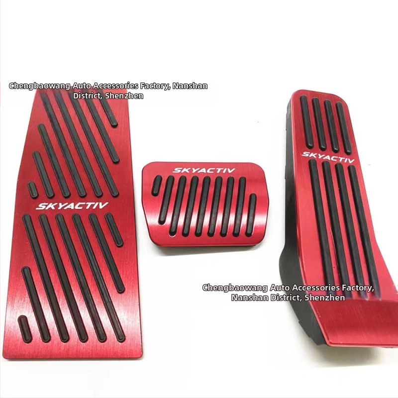 Sada pedálov z hliníkového zliatku pre Mazda 3 CX-30 (2020–2022), protišmykové pedále akcelerátora a brzdy, automatická prevodovka