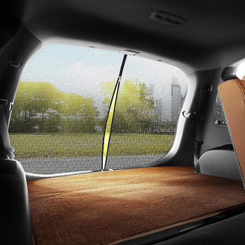 Задна врата SUV мрежа против комари – нейлонова, полупрозрачна, висяща