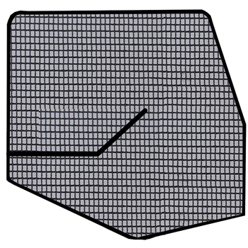 Plasă pentru fereastra camion cu montaj adeziv, protecție împotriva țânțarilor, plastic transparent cu fibră de sticlă, montaj prin lipire, design atârnat, compatibil cu mărci auto generale