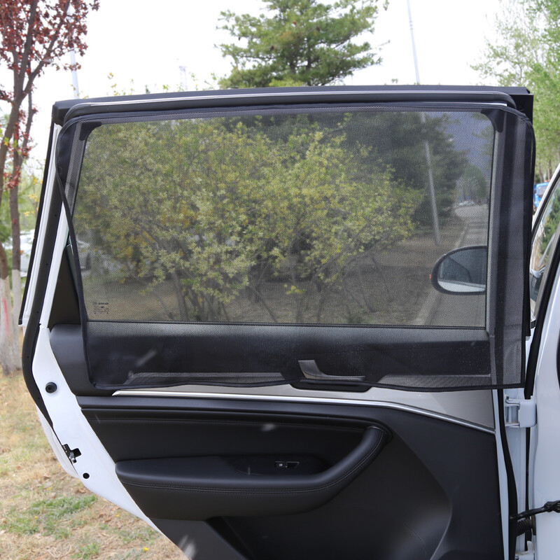 Auto sjenilo s mrežom protiv komaraca od najlona — univerzalna prilagodba, magnetsko vješanje, izvorni stil, set od 4 komada