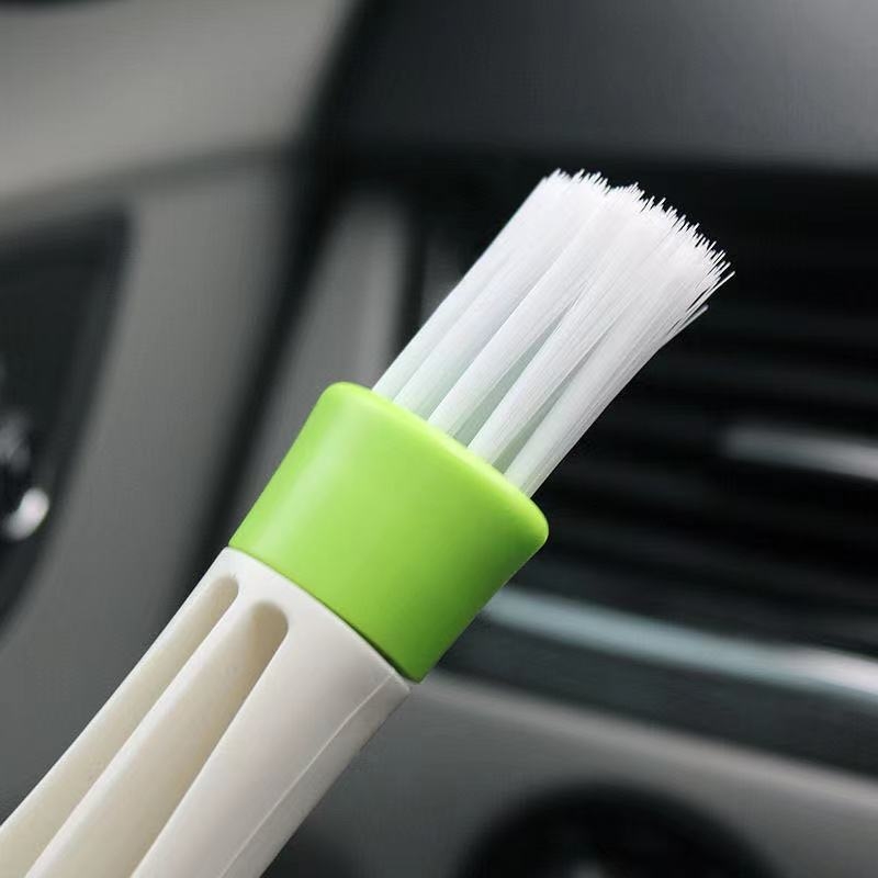 Četka za čišćenje otvora zraka automobila – dvostruka glava, višenamjenska za čišćenje otvora i tipkovnice, PP plastika
