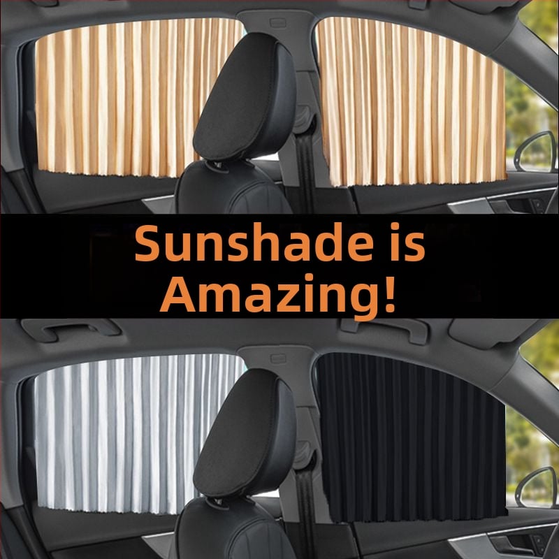 Автомобилен сенник за прозореца с автоматично удължаваща се магнитна релса; Материал: нетъкан текстил; Вид: отразителен; Окачване: ламелно