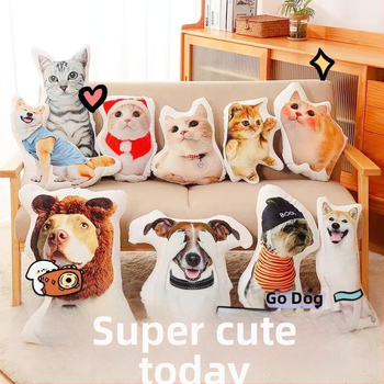 Animacinis pliušinis pagalvė - Specialiai suformuota pagalvė automobiliui ir naminiams gyvūnams (spausdinimas, pliušas, PP užpildas)