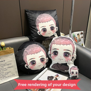 Animacinis pliušinis pagalvė - Specialiai suformuota pagalvė automobiliui ir naminiams gyvūnams (spausdinimas, pliušas, PP užpildas)