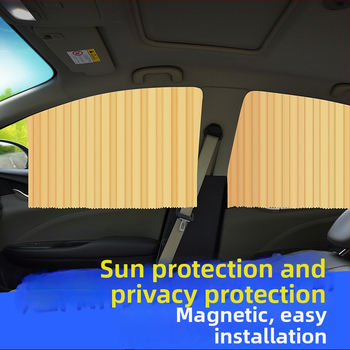 Automobilio saulės skydas užuolaida, stora nepralaidžiama medžiaga, ritinėlių mechanizmas, universalus suderinamumas