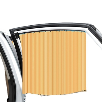 Automobilio saulės skydas užuolaida, stora nepralaidžiama medžiaga, ritinėlių mechanizmas, universalus suderinamumas